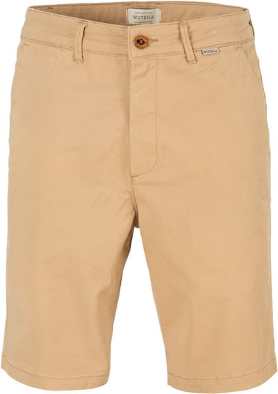 WOTEGA Heren Chinoshorts Spring – Regular Fit – Katoen Stretch – Beige – 5-pocket