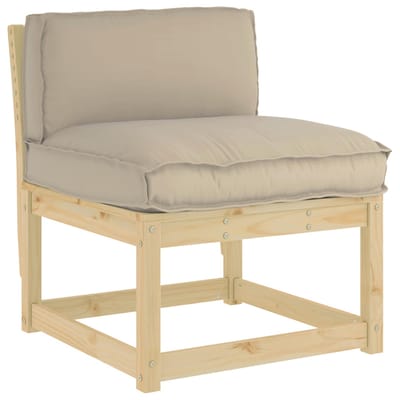 vidaXL - Kussen - Taupe - 80 - x - 40 - x - 12 - cm - Oxford - Stof