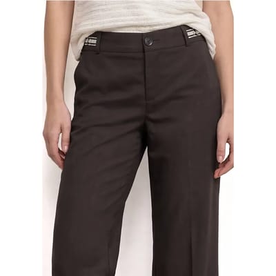Straight Legs broek met riemdetails