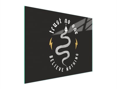 TMK ArtDeko - Snijplank Glas - 52x40 cm - Zwart - Hittebestendig - Antislip
