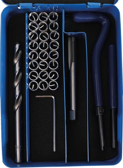 BGS - Reparatie schroefdraad - Helicoils - Komplete set - M8 x 1.0 | 29 stuks  - BGS9427
