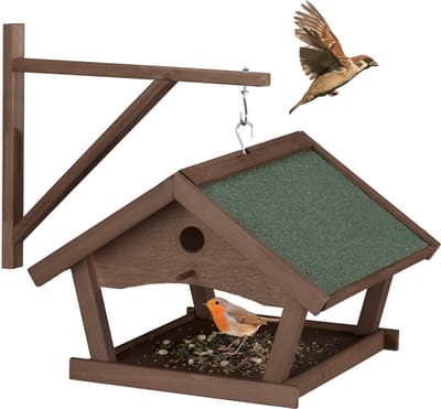 Vogelvoederhuisje - hangend - hout
