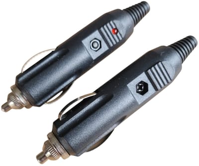 Han-Bar® - 2x Auto Sigarettenaansteker - 12V Stekker - 10A Zekering - LED Indicator
