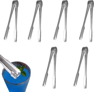 Set van 6 Mini Serveertangen voor Snoep, IJsblokjes en Voedsel - Perfect voor Keuken, Café, Feest en Bar