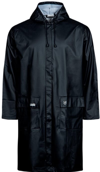 Donkerblauwe halflange regenjas van Lyngsøe Rainwear XXXL
