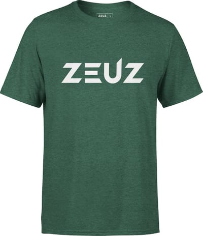 ZEUZ Sport T-Shirt Unisex - Sportkleding Man & Vrouw - Fitnesskleding Heren & Dames - Jongens & Dames Kleding voor Fitness, CrossFit & Gym - Maat XS - Groen