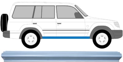 Reparatie dorpel voor Mitsubishi Pajero 1991-2001 / Links = Rechts (symmetrisch)