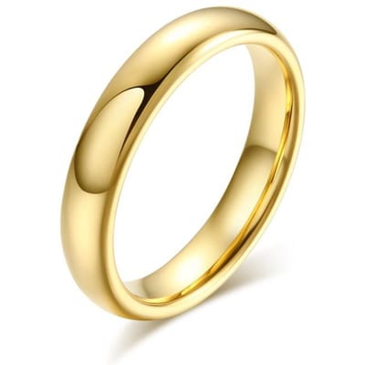 Vnox anti-kras wolfraam trouwringen voor dames heren eenvoudige klassieke trouwringen voor koppels basissieraden 10 beige