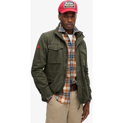 Superdry Rookie Military jas Khaki Grootte: Xxl