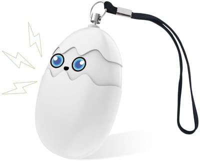 Unyqoos® Compact persoonlijk alarm met 130 dB geluid en LED-licht voor veiligheid
