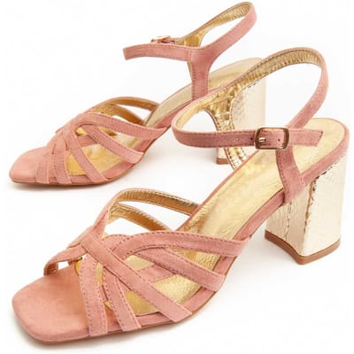 SandSandalia Con Tacon Para Mujer.  Montevita  Sanndal25  91756 37 roze