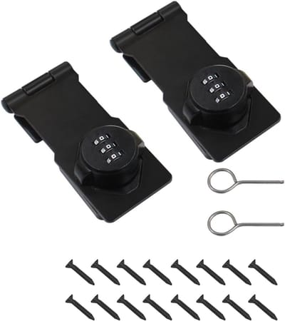 Dailygoods - 2 Stuks Mechanische Wachtwoordsloten voor Deurbeveiliging