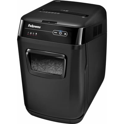 Fellowes AutoMax Papiervernietiger 200C – 200 Vel Autofeed – P-4 Cross-Cut – 10 Vel Handmatig – Shredder voor Kantoor