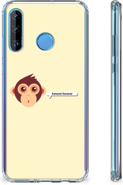 Huawei P30 Lite Stevig Bumper Hoesje Monkey