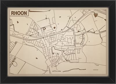 Decoratief Beeld - Houten Van Rhoon - Hout - Bekroned - Bruin - 21 X 30 Cm