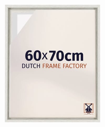 Baklijst 60x70 cm - White Wash - Geschikt voor Canvasdoek - MDF Baklijst Lausanne