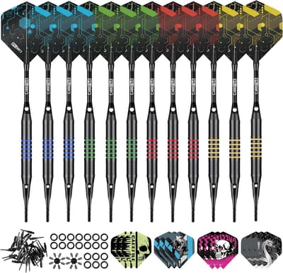 Zachte Darts Set van 12 Stuks - Ideaal voor Thuisgebruik, Wedstrijden en Recreatief Spelen