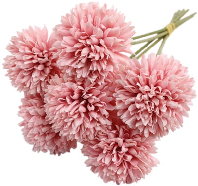 Kunstmatige hortensiabloemen, zijden pompon chrysanten bolbloemen