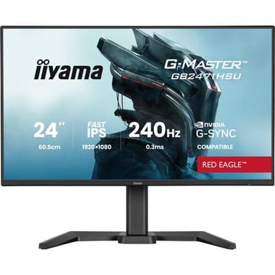 iiyama G-Master GB2471HSU-B1 Red Eagle - 24 inch - Full HD - IPS - 240 Hz - Verstelbaar - G-Sync compatible