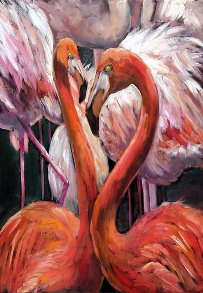 Flamingos- Mint by Michelle decoupage papier A3
