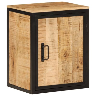 vidaXL - Badkamerkast - 40x30x50 - cm - massief - mangohout - en - ijzer
