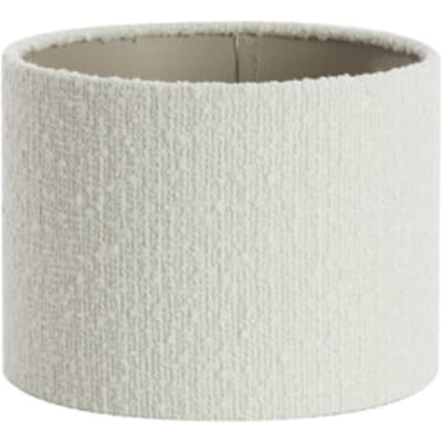 Light - Living Lampenkap Bolero - Stof - Creme/Wit - 20 x 15 x 20 cm (BxHxD)