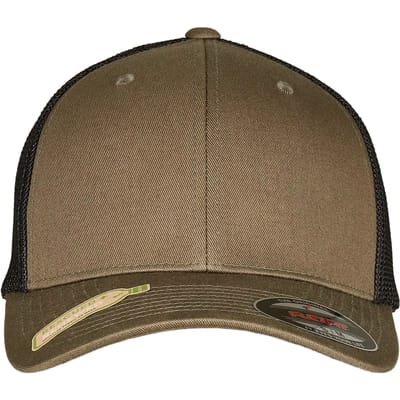 Urban Classics - Trucker Recycled Mesh Flexfit pet - L/XL - Groen/Zwart