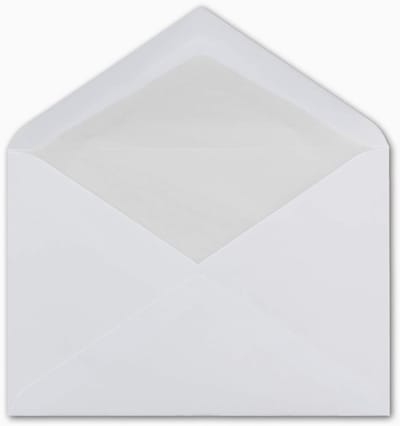 Enveloppen C6 - Briefpost enveloppen - Verzenden van kaarten - Met zijdecoating - 112 x 16 cm - Wit