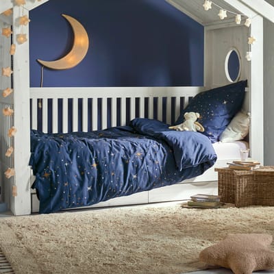 LOBERON Beddengoed Starwhisper blauw/goud