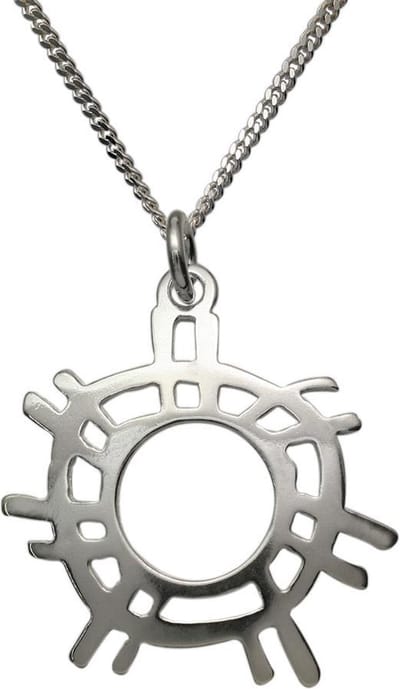 AuBor ®. Hanger. Zilver. De zon.