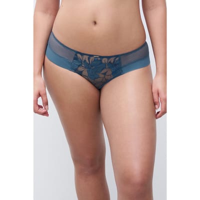 Chantelle Fleurs Signature Shorty Blue Maat: 36 | Slipjes Outlet | Dames | Blauw