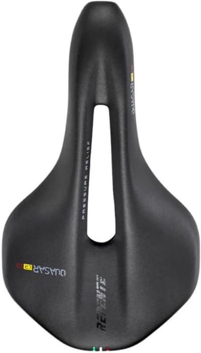 Fietszadel - Racefietszadel Uniseks - Comfortabel Fietsen - Hard Composietmateriaal - 142 mm - Zwart
