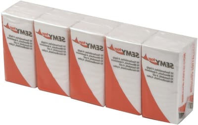 Zakdoeken - Papieren doekjes - Hygiënisch gebruik - 4 zachte lagen - 100 stuks - Wit