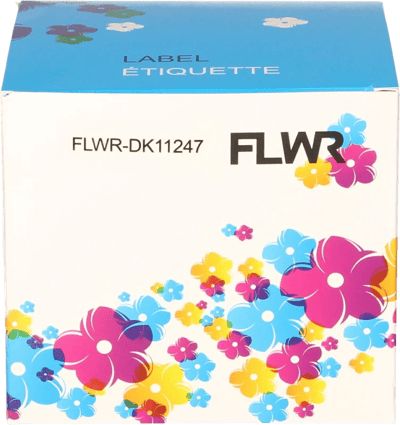 FLWR - Labels / Brother DK-11247 / wit / Geschikt voor Brother