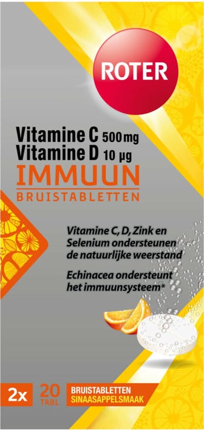 Roter Immuun Vitamine C & D - 3 x 30 tabletten - Voordeelverpakking