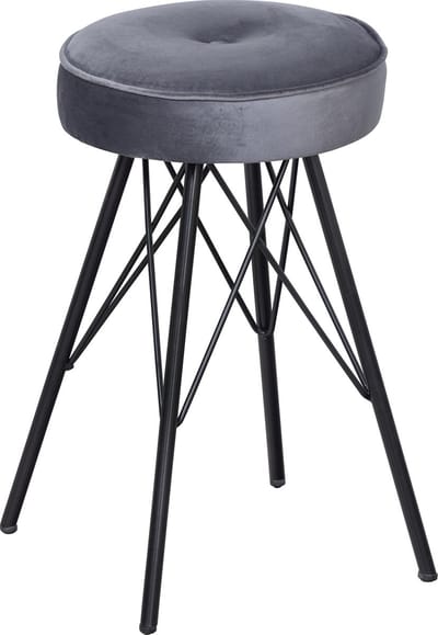WOOOD Bella Kruk - Velvet - Asfalt - 53x33x33