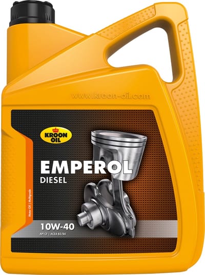 Kroon-Oil Emperol Diesel - 10W-40 Motorolie - Brandstofbesparend - 5 Liter - Transparant
