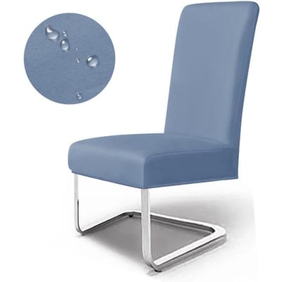 Housse de Chaise Quatre Saisons Résistante à l'Eau Housse de Chaise de Restaurant Maison Hôtel Chaise de Salle à Manger Housse Anti-poussière Housse de Chaise Sens Haut de Gamme 21*19*1cm