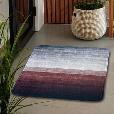 Geprinte Starter Vloermat Belgisch Pool Schrobben Stof verwijderen Entree Keuken Bedzijde Geometrisch Verloop Tapijt Huisdecoratie 50X80CM(1.6X2.6FT