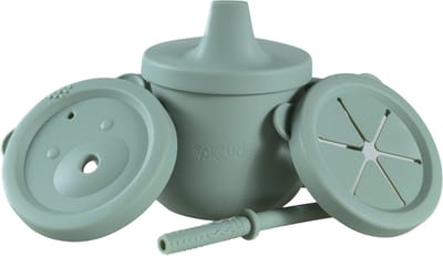 Sproudsy Drinkbeker Teddy Bear – Kraamcadeau – Kinderservies - Baby - Forest Green