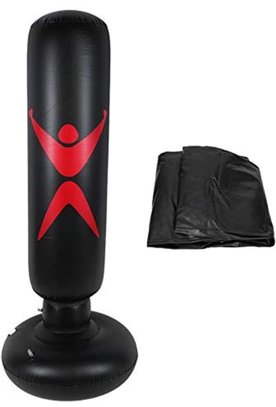 Opblaasbare Fitness Bokszak voor Volwassenen en Kinderen - Hoogte 160cm, Perfect voor Bodybuilding en Bokstraining