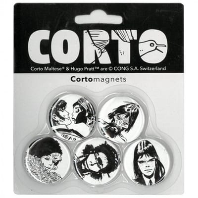 Corto Maltese Koelkastmagneten - Morgana - Tintinimaginatio - 3 cm