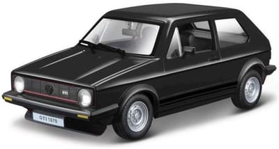 Modelauto Volkswagen Golf MK1 1979 zwart 1:24 - speelgoed auto schaalmodel