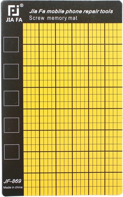 Let op type!! JF-869 Universal Magnetic Screws Mat for Phone Repair  Size: 14.5x9cm