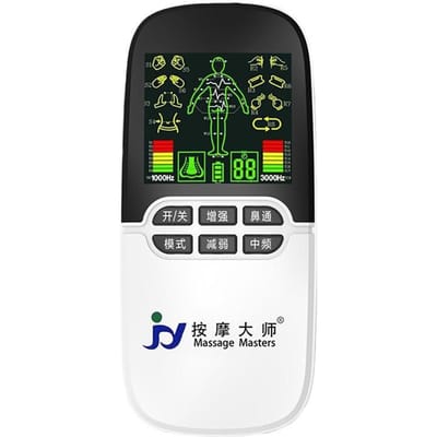 Dubbele Output Massager Multifunctioneel Digitaal Fysiotherapie Instrument Massager Thuis Opladen Intelligente Massage Meester black