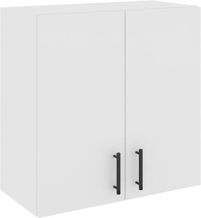 Hangkast Keuken - Bovenkast Kast - Keuken Opbergen - Twee Deuren - 60 x 30 x 60 cm - Wit