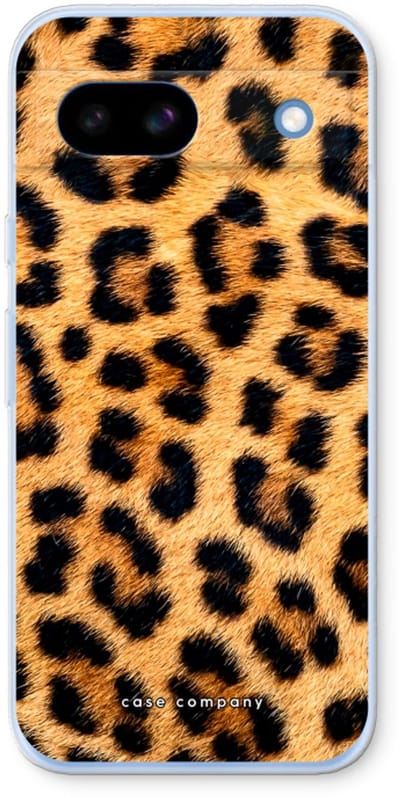 Case Company® - Hoesje geschikt voor Google Pixel 8a hoesje - Luipaard - Soft Cover Telefoonhoesje - Bescherming aan alle Kanten en Schermrand