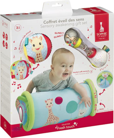 Sophie de giraf Sensory Awakening set - Cadeauset - Speelset - Baby speelgoed - 3 Speeltjes - Vanaf 3 maanden