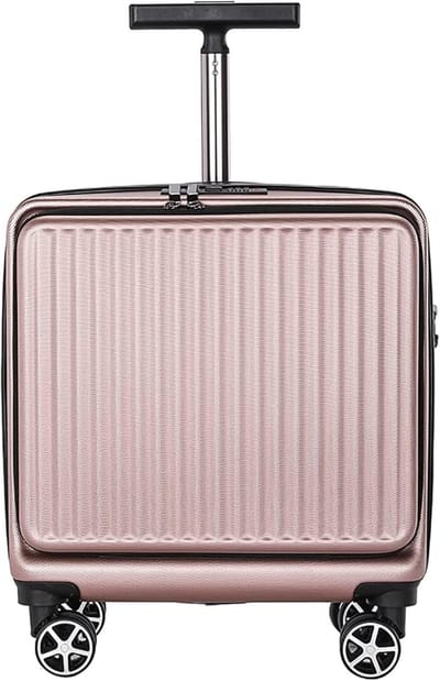 Reiskoffer Trolley - Handbagage Koffer - Zakenreizen - 360 graden wielen - 18 inch - Zwart