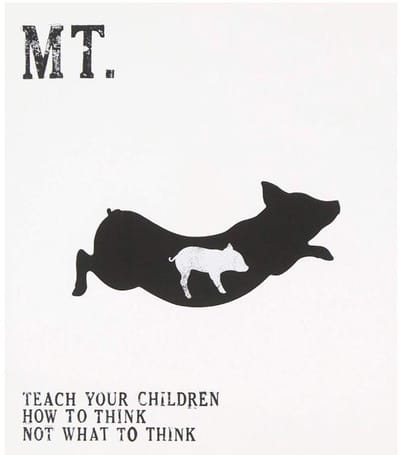 Teach Your Children How To Think..